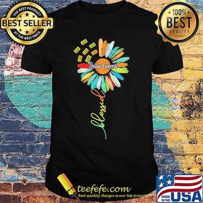 Dollar general sunflower blessed shirt