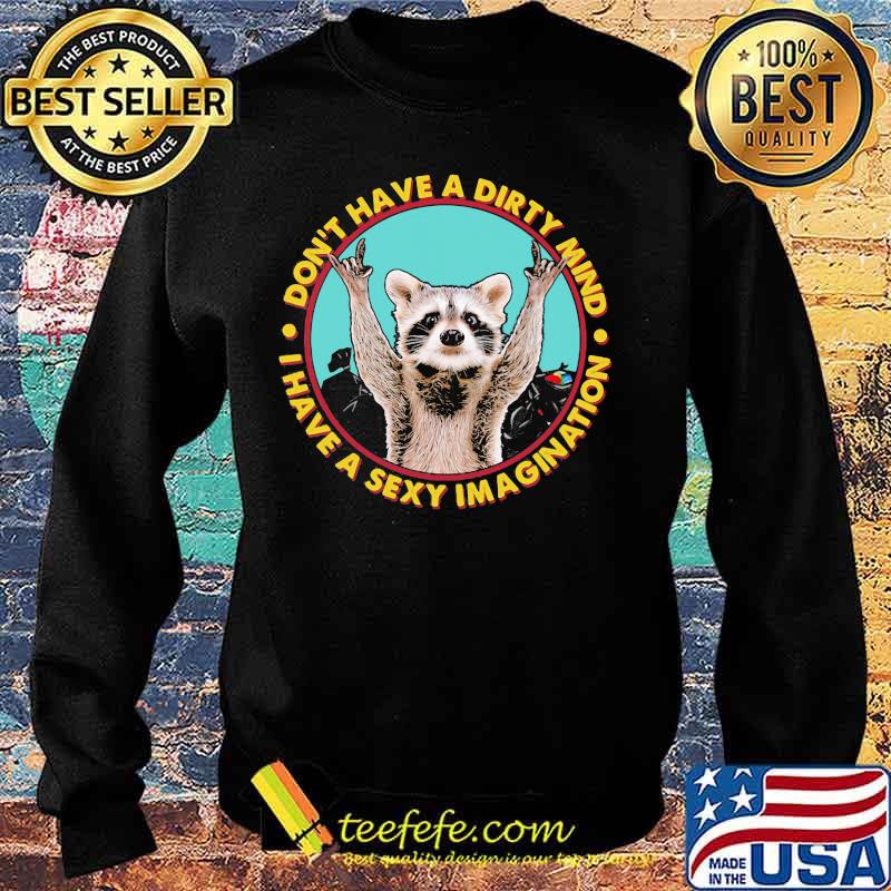 Don't Have A Dirty Mind I Have A Sexy Imagination Raccoon Shirt Sweater Don't Have A Dirty Mind I Have A Sexy Imagination Raccoon Shirt Sweater