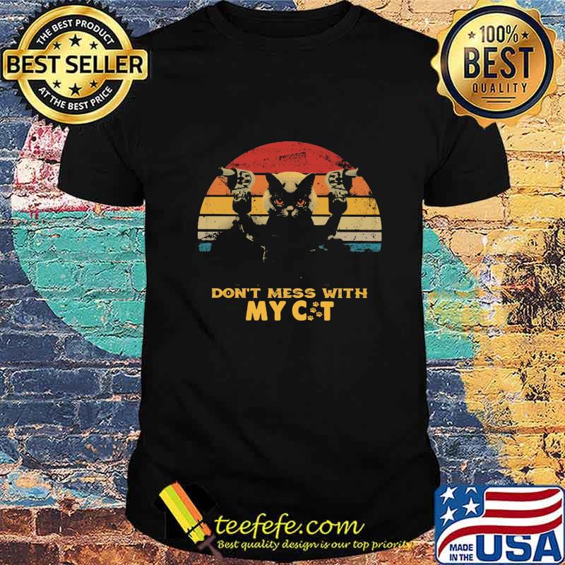 Don't mess with my cat vintage retro shirt