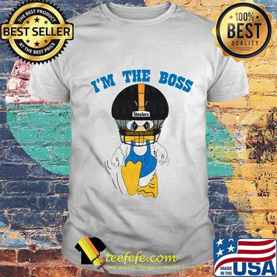 Donald duck i'm the boss pittsburgh steelers shirt