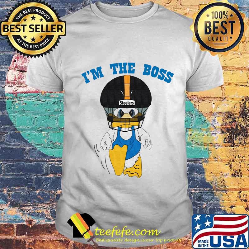 Donald duck i'm the boss pittsburgh steelers shirt