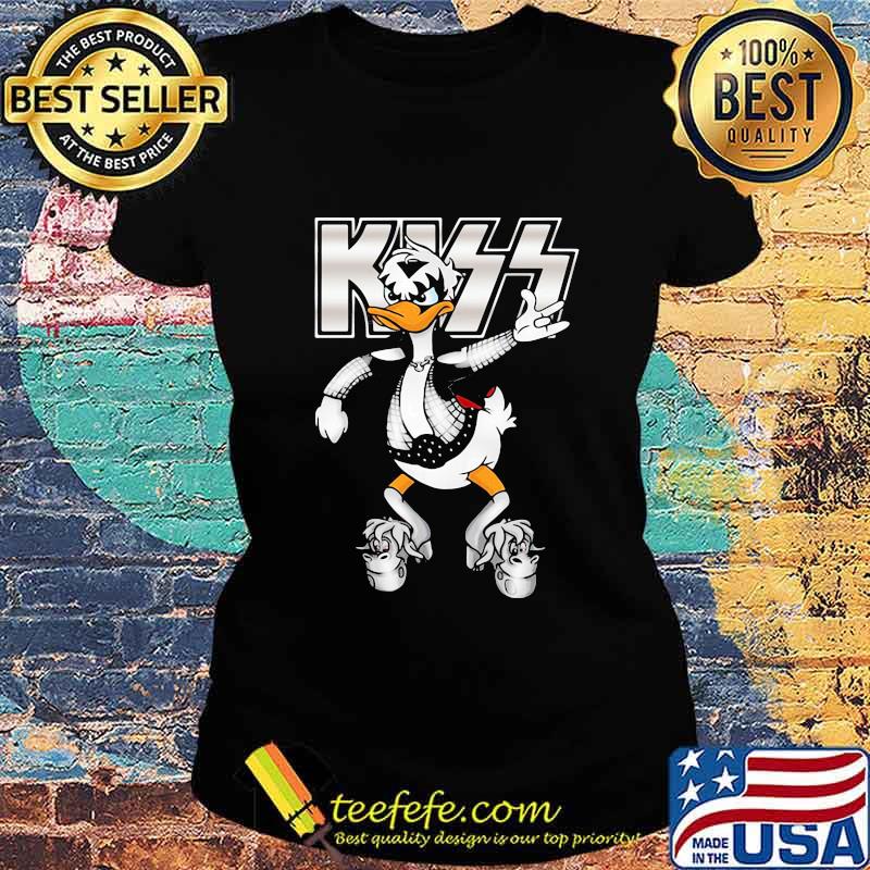 Donald duck kiss band s Ladies tee Donald duck kiss band s Ladies tee