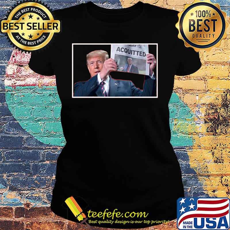Donald trump newspaper acquitted s Ladies tee Donald trump newspaper acquitted s Ladies tee