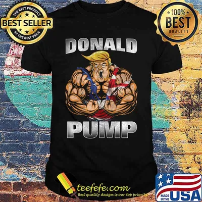 Donald trump pump american flag independence day shirt