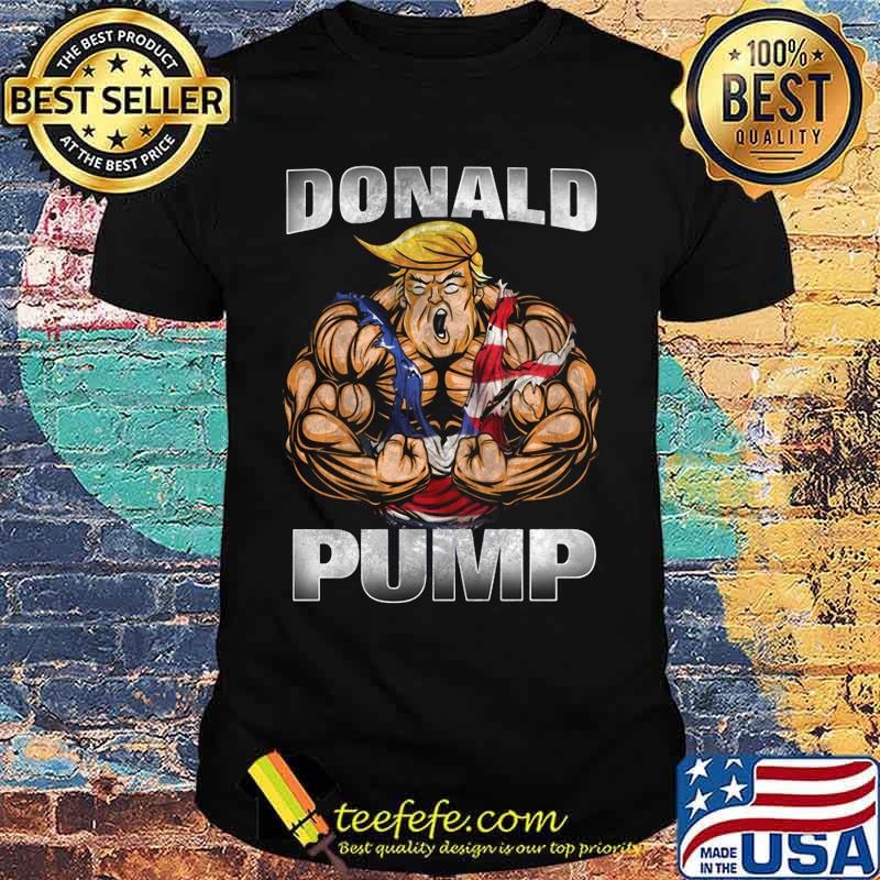 Donald trump pump american flag independence day shirt