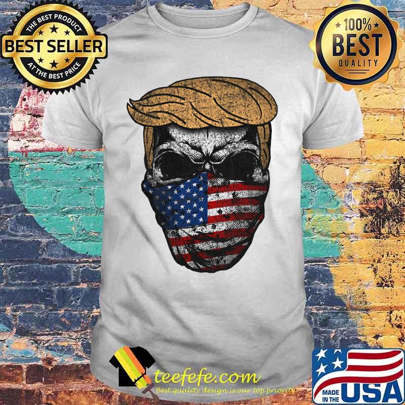 Donald trump skull mask american flag independence day shirt Donald trump skull mask american flag independence day shirt