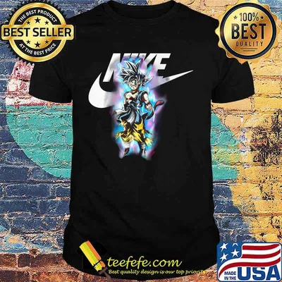 Dragon ball 7 songoku nike logo shirt
