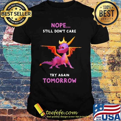 Dragon nope still don't care try again tomorrow shirt