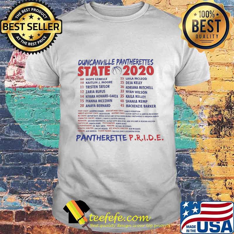 Duncanville panthers state 2020 basketball shirt