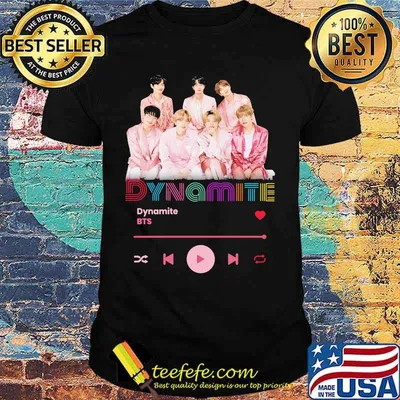 Dynamite bts band music shirt
