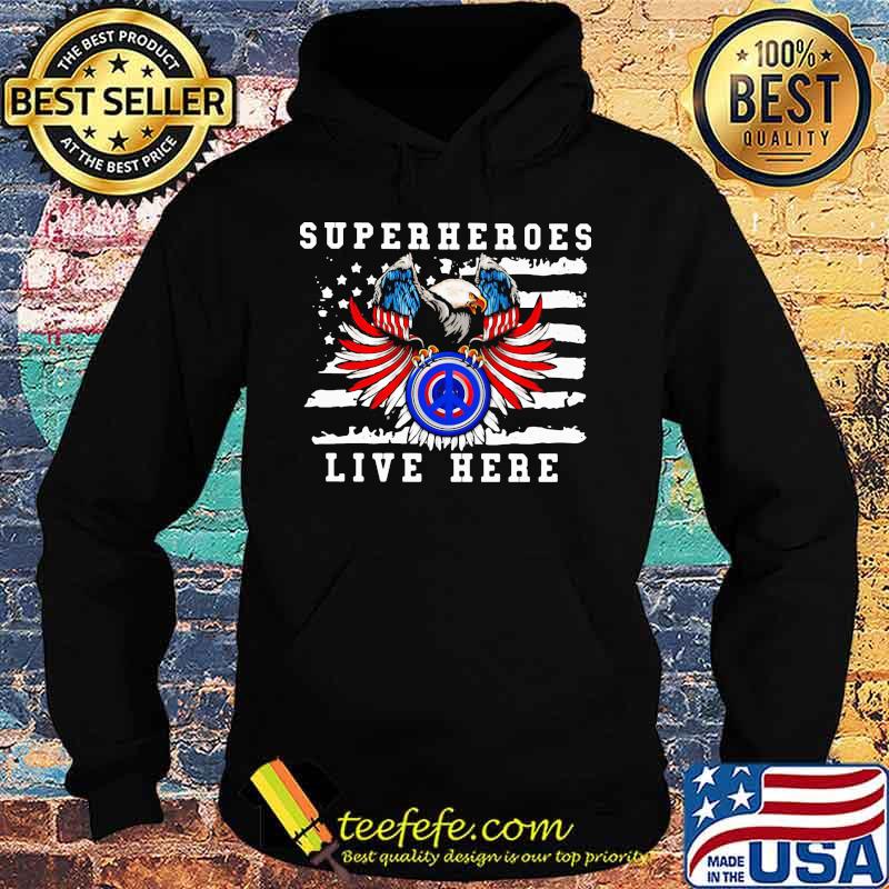 Eagle hippie superhero live here american flag s Hoodie Eagle hippie superhero live here american flag s Hoodie