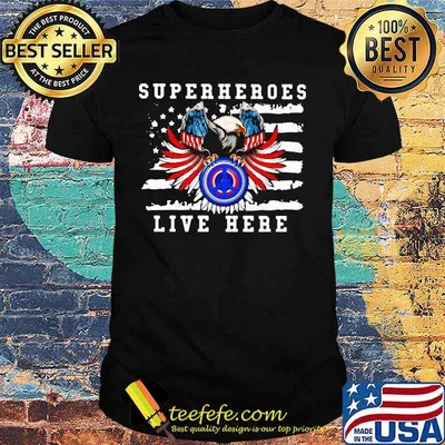 Eagle hippie superhero live here american flag shirt
