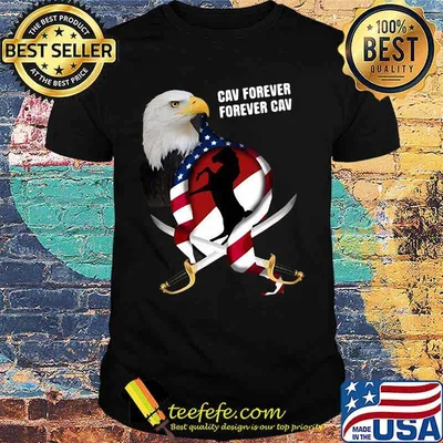 Eagles cav forever american flag independence day shirt