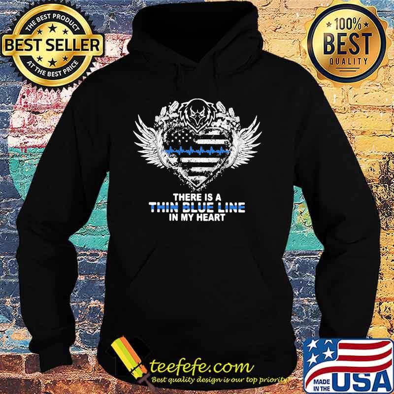 Eagles there is a thin blue line in my heart american flag independence day s Hoodie Eagles there is a thin blue line in my heart american flag independence day s Hoodie