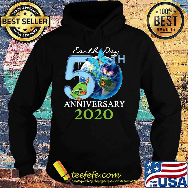 Earth day 50th anniversary 2020 frog and butterflies s Hoodie Earth day 50th anniversary 2020 frog and butterflies s Hoodie
