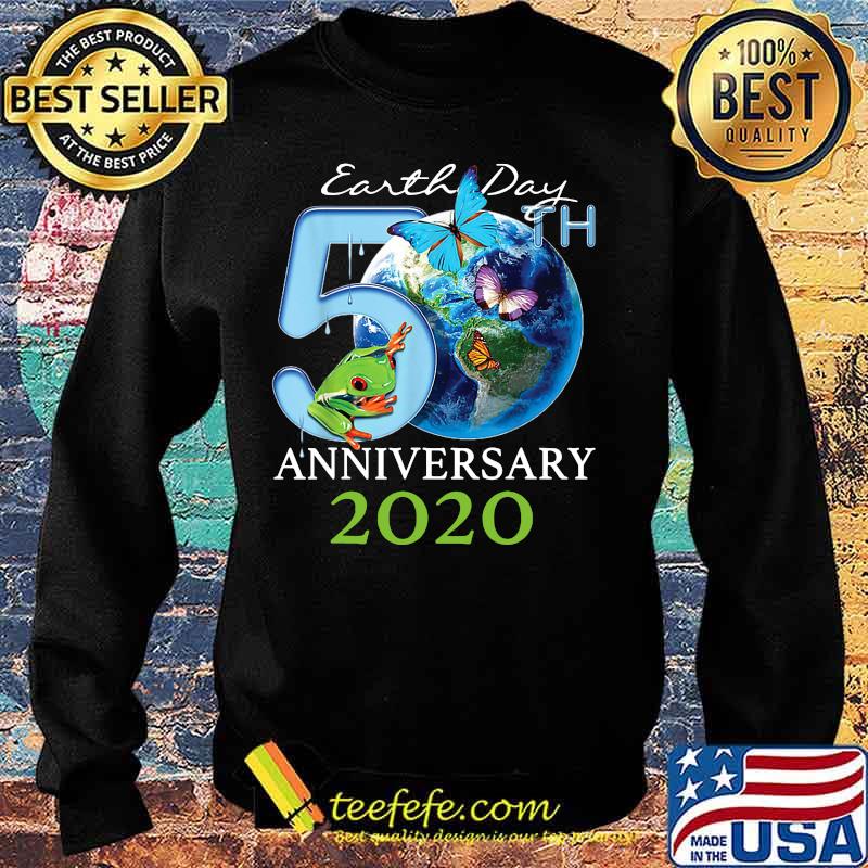 Earth day 50th anniversary 2020 frog and butterflies s Sweater Earth day 50th anniversary 2020 frog and butterflies s Sweater