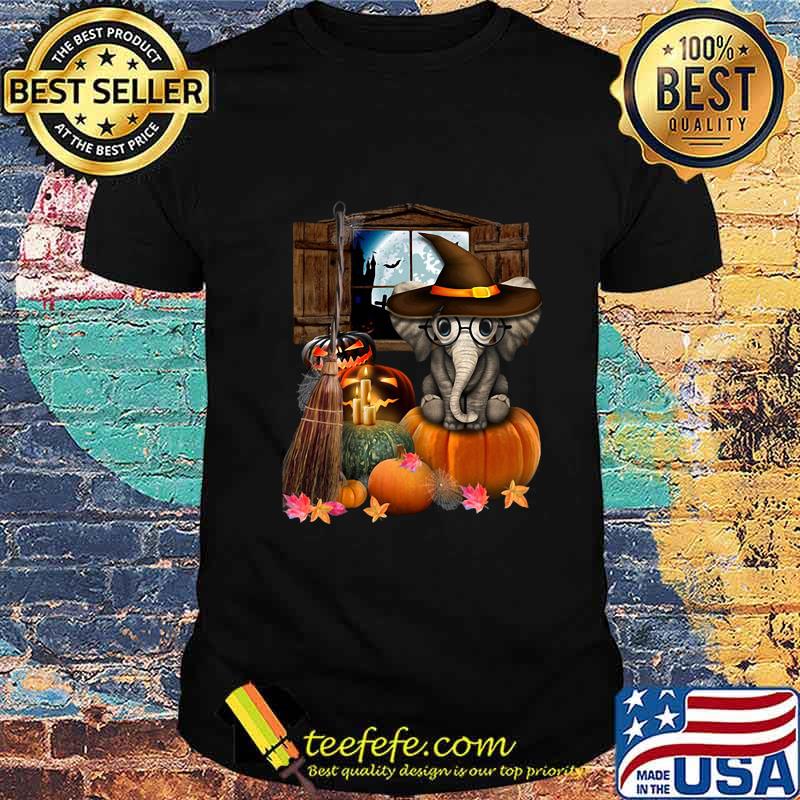 Elephant witch pumpkin halloween shirt Elephant witch pumpkin halloween shirt