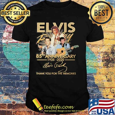 Elvis priyanka 85th anniversary 1935 2020 thank you for the memories signature shirt