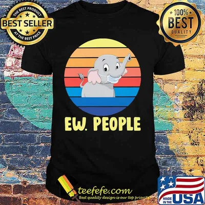 Ew People Elephant Mask Vintage Retro Shirt