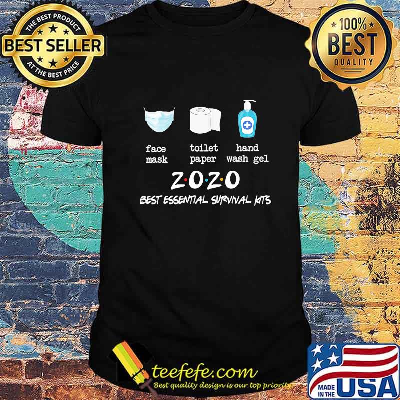 Face mask toilet paper hand wash gel 2020 best essential survival kits shirt