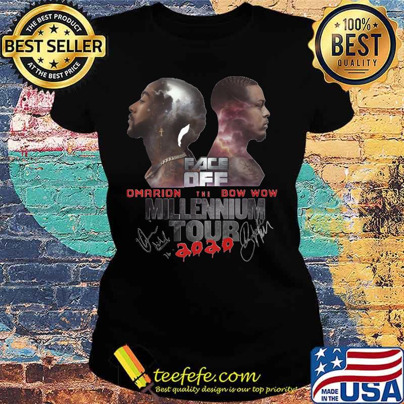 Face off omarion the bow wow millennium tour aoao signatures s Ladies tee Face off omarion the bow wow millennium tour aoao signatures s Ladies tee