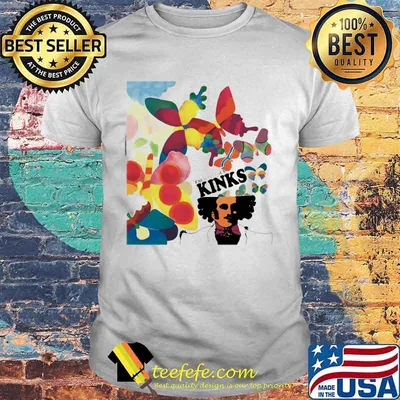Face to face kinks butterflies shirt