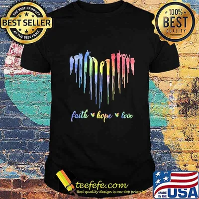 FAITH HOPE LOVE AMERICAN SIGN LANGAEGE SHIRT