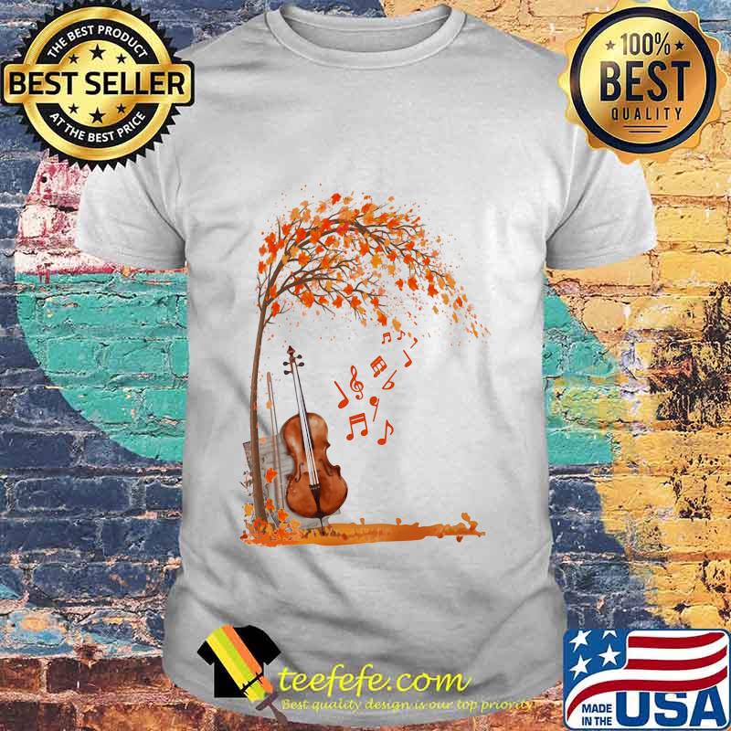 FALL AUTUMN MAPLE LEAF VIOLIN SHIRT