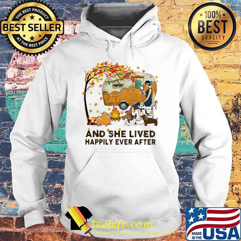 Fall Girl camping with dogs and she lived happily ever after s Hoodie Fall Girl camping with dogs and she lived happily ever after s Hoodie