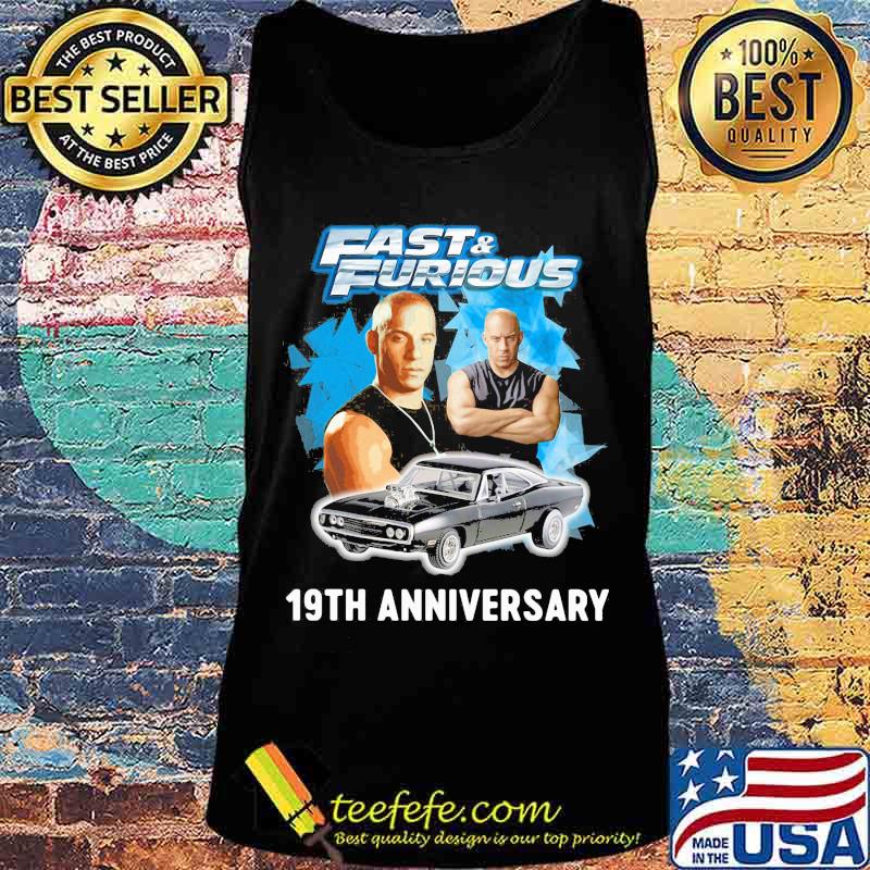 Fast and furious 19th anniversary car s Tank top Fast and furious 19th anniversary car s Tank top