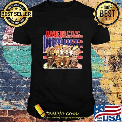Firefighter america's heroes american flag independence day shirt
