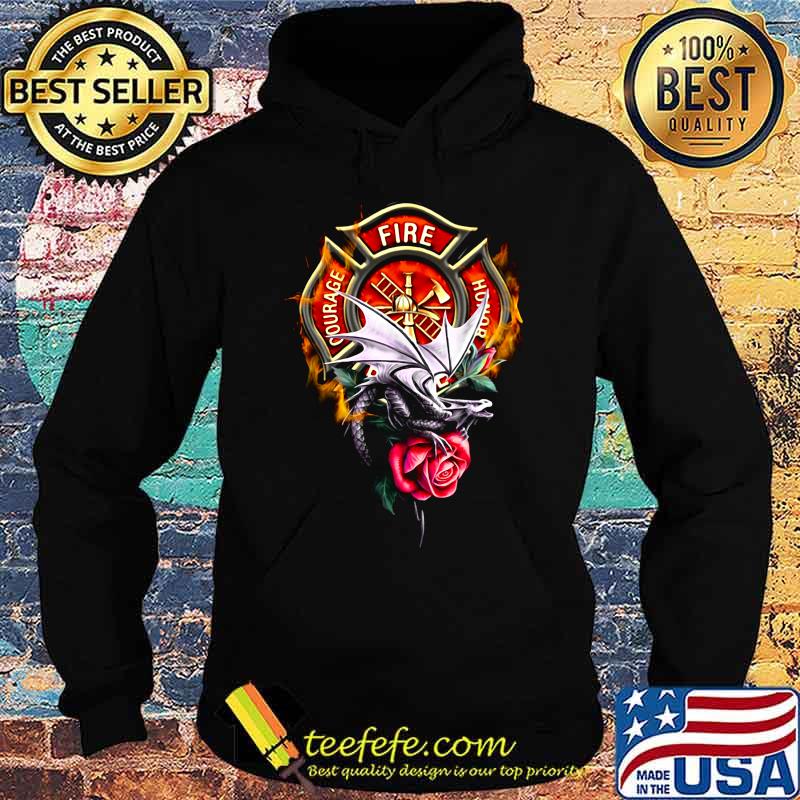 Firefighter fire courage honor dragon rose s Hoodie Firefighter fire courage honor dragon rose s Hoodie