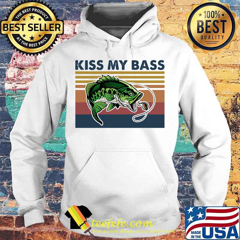 Fishing Kiss my bass Vintage retro s Hoodie Fishing Kiss my bass Vintage retro s Hoodie