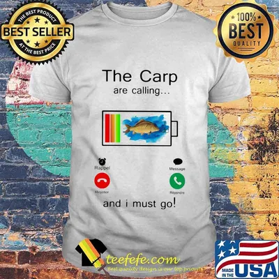 Fishing The crap are calling and i must go out of battery shirt