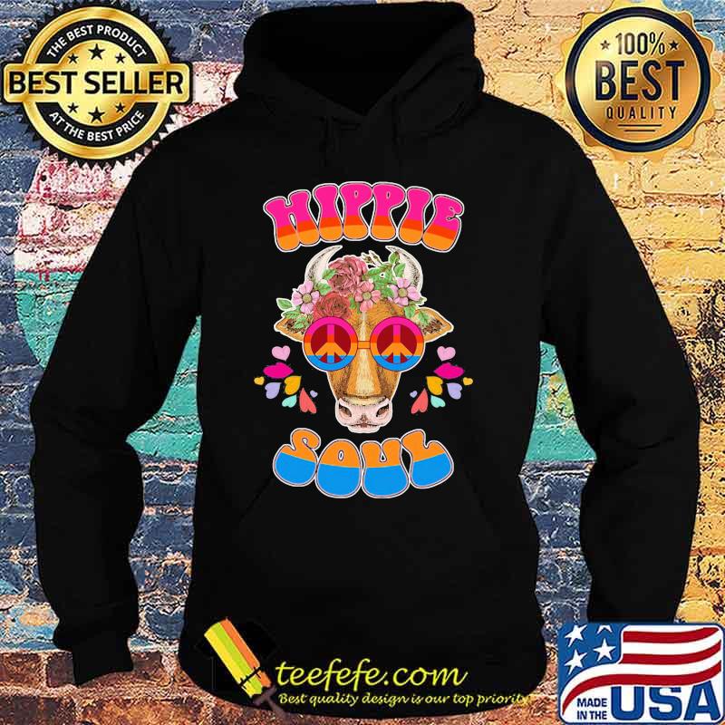 Flower cow glasses hippie soul s Hoodie Flower cow glasses hippie soul s Hoodie