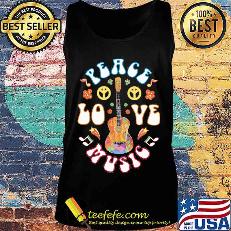 Flower guitar peace love music hippie s Tank top Flower guitar peace love music hippie s Tank top
