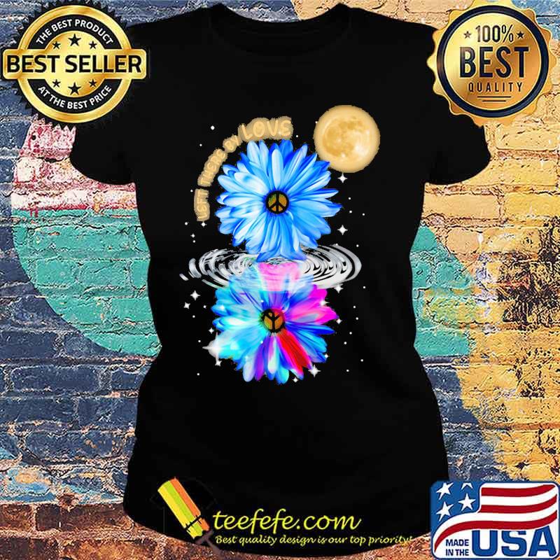 Flower hippie left there by love mirror s Ladies tee Flower hippie left there by love mirror s Ladies tee