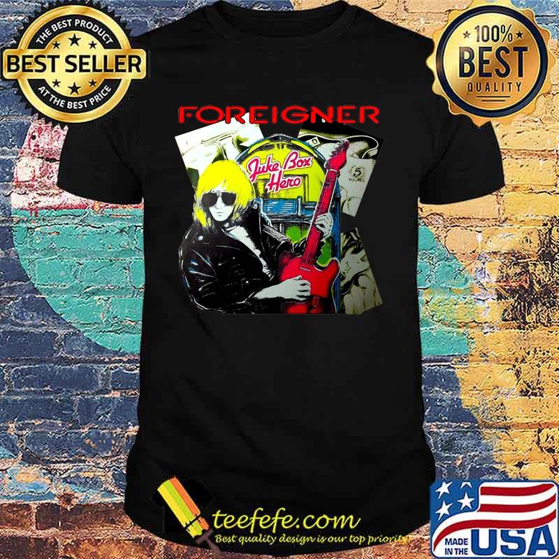 Foreigner band juke box hero shirt