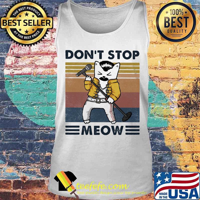 Freddie mercury don't stop meow vintage retro s Tank top Freddie mercury don't stop meow vintage retro s Tank top
