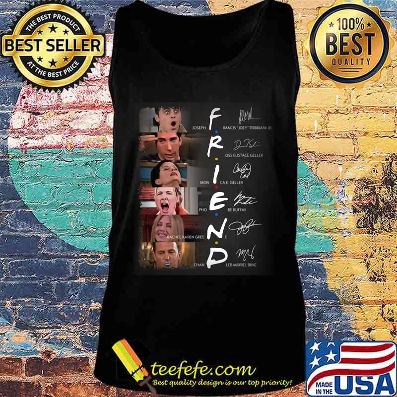 Friends movie characters signatures s Tank top Friends movie characters signatures s Tank top