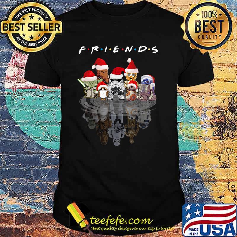 Friends star wars characters chibi water reflection shirt