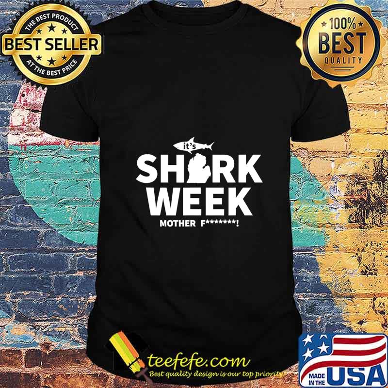 funny whitmer It's week of sharks motherfucker Michigan map T-Shirt