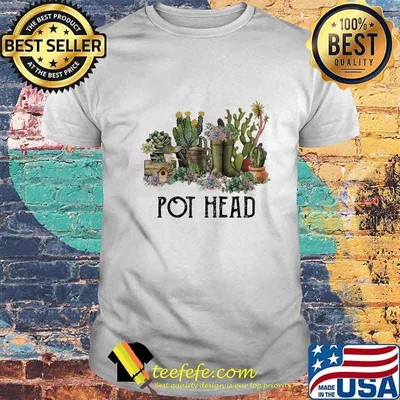 Garden cactus pot head shirt