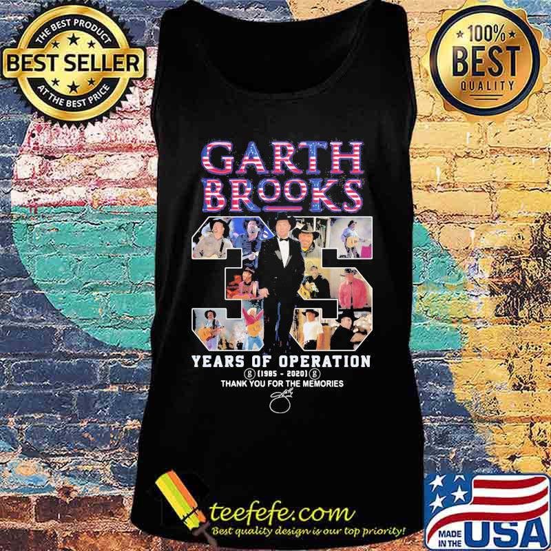 Garth brooks 35 years of operation 1985 2020 thank you for the memories signatures s Tank top Garth brooks 35 years of operation 1985 2020 thank you for the memories signatures s Tank top