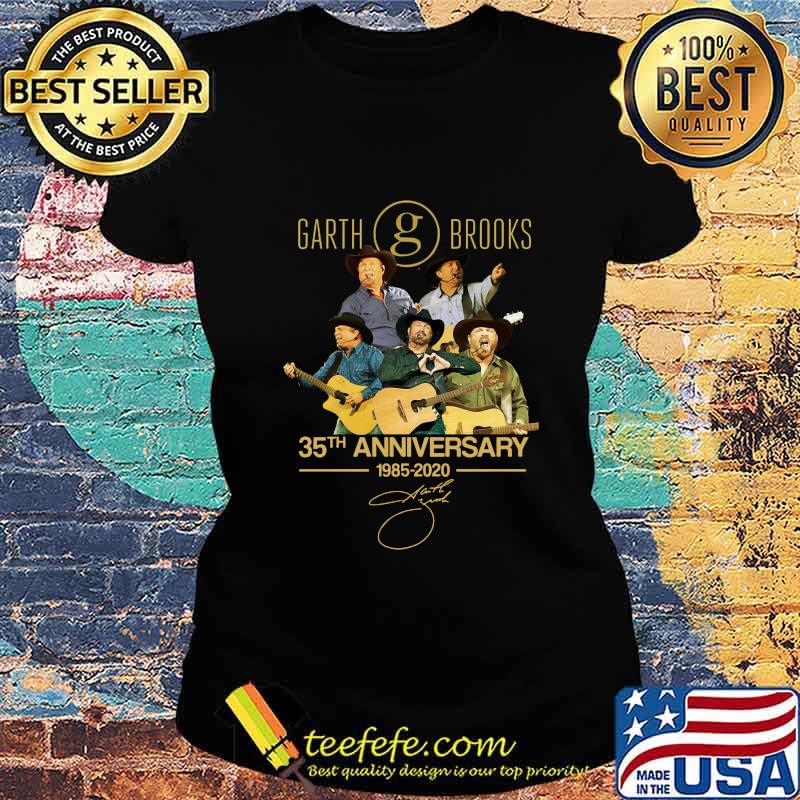 Garth brooks 35th anniversary 1985 2020 signatures s Ladies tee Garth brooks 35th anniversary 1985 2020 signatures s Ladies tee