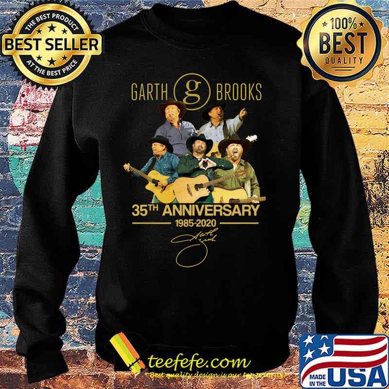Garth brooks 35th anniversary 1985 2020 signatures s Sweater Garth brooks 35th anniversary 1985 2020 signatures s Sweater