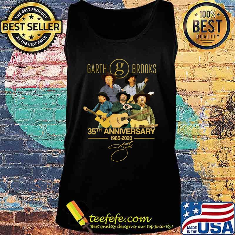 Garth brooks 35th anniversary 1985 2020 signatures s Tank top Garth brooks 35th anniversary 1985 2020 signatures s Tank top