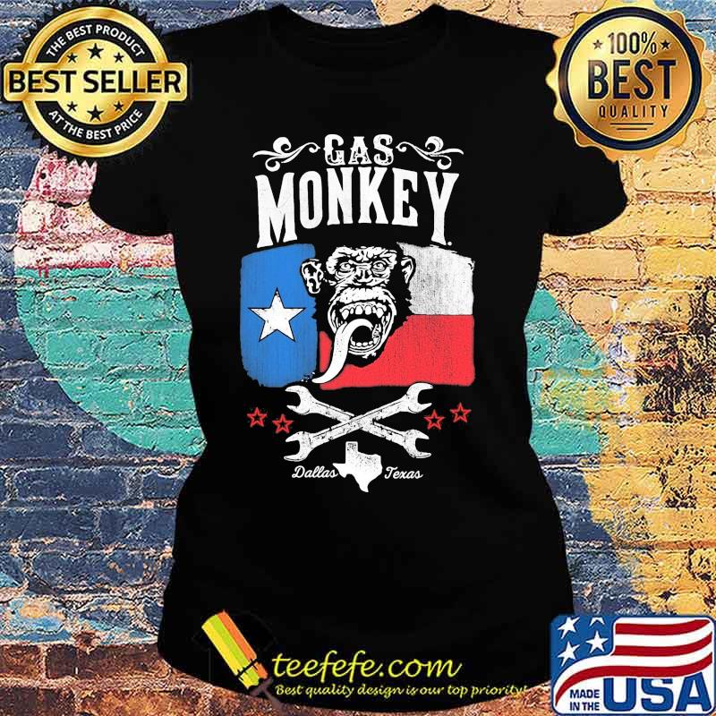 Gas monkey dallas texas flag garage s Ladies tee Gas monkey dallas texas flag garage s Ladies tee