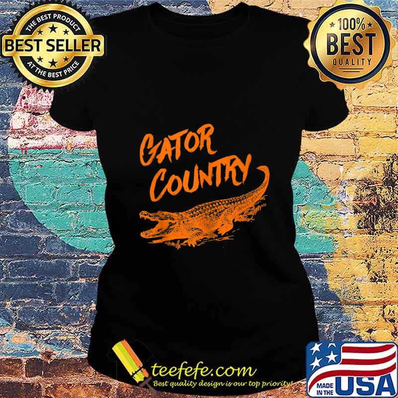 Gator Country Orange Script Tank Top Ladies tee Gator Country Orange Script Tank Top Ladies tee