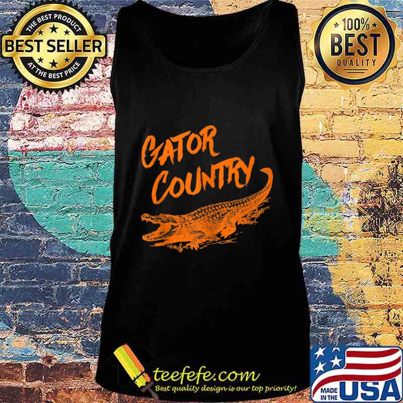 Gator Country Orange Script Tank Top Tank top Gator Country Orange Script Tank Top Tank top